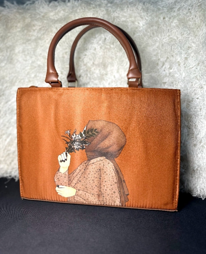Velqina The Boho Chic Graphic & Artisanal Hijab Bag