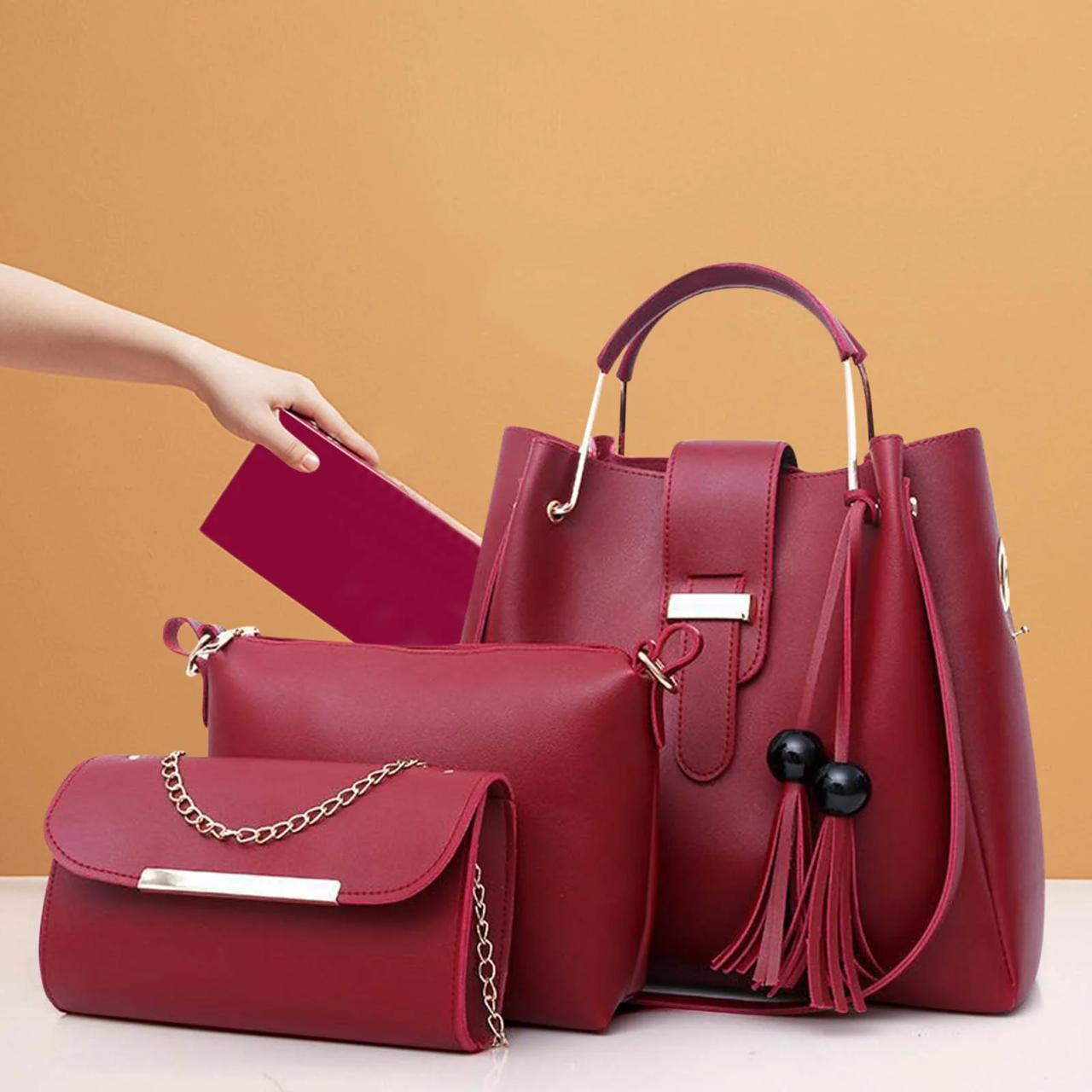 3-Piece Premium Women's Handbag Set