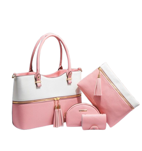 Elegant 4-Piece Handbag Set with Stylish Design and Versatile Accessories