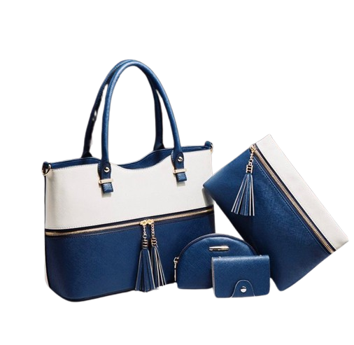 Elegant 4-Piece Handbag Set with Stylish Design and Versatile Accessories
